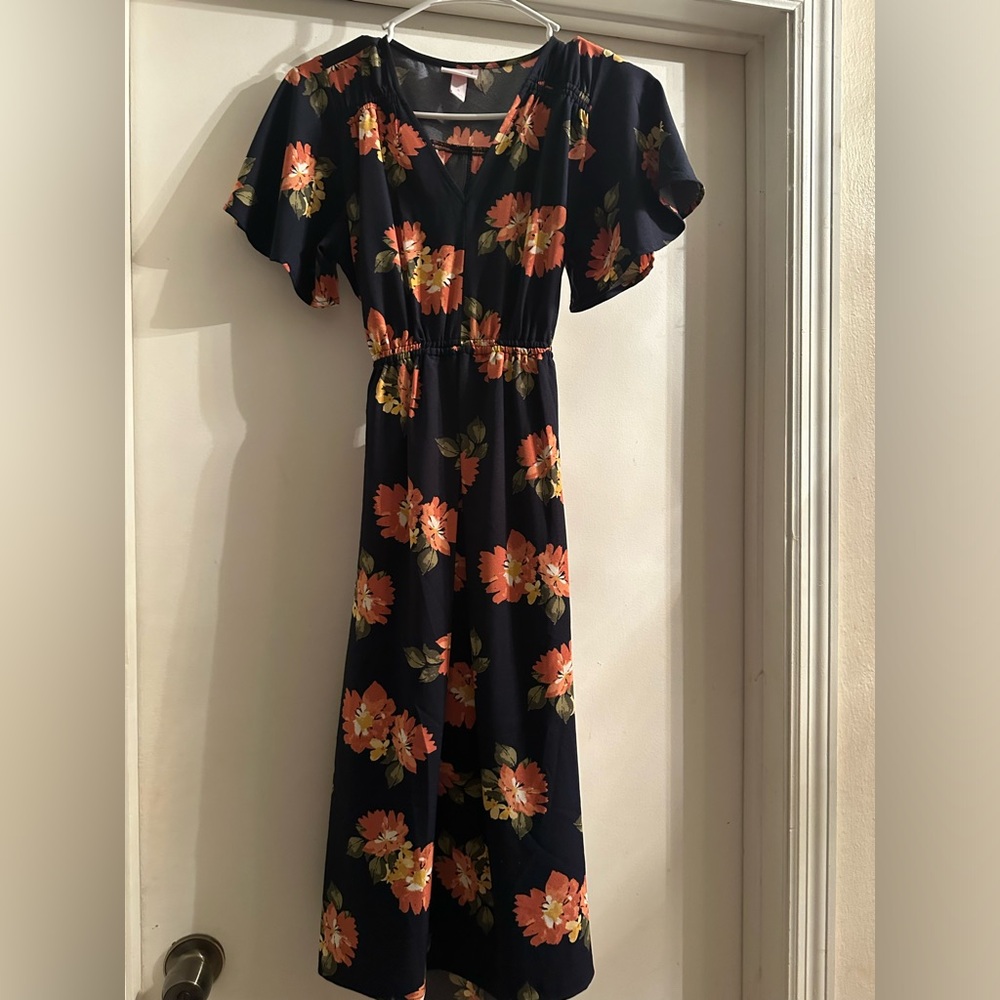 Flutter Sleeve Short Woven Maternity Dress - Isabel Maternity by Ingrid & Isabel
